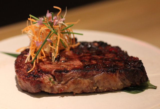 Roka Akor Steak and Garnish