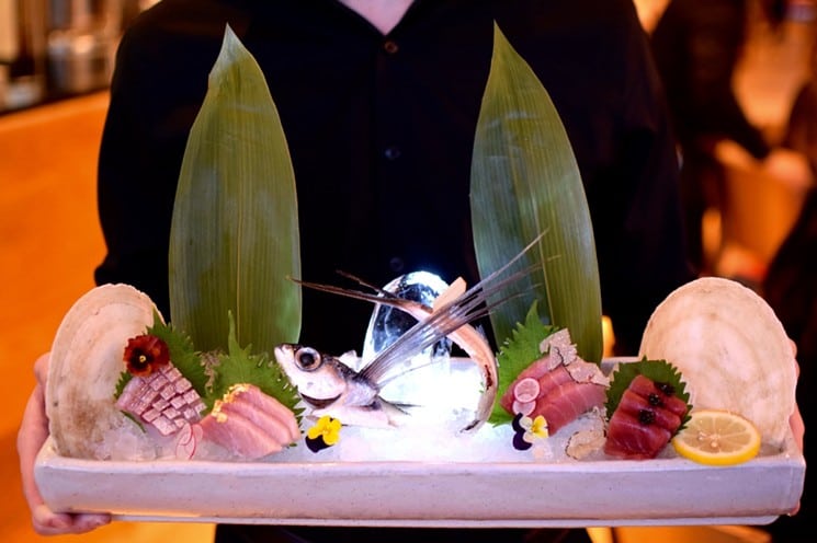sushi and robata dish