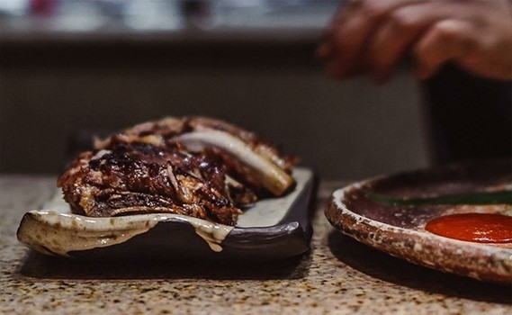 Chef Plating Ribs